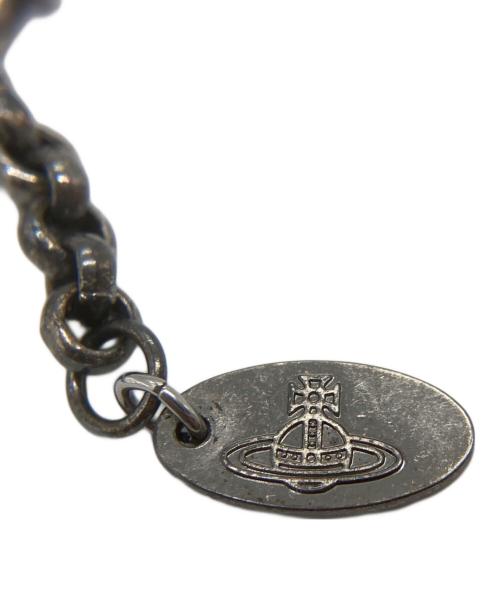 Vivienne Westwood（ヴィヴィアンウエストウッド）Vivienne Westwood (ヴィヴィアンウエストウッド) 花刻印 タイニー オーブクリスタルネックレスの古着・服飾アイテム