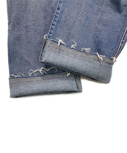 LE CIEL DE HARRISS（ル シェル ド ハリス）LE CIEL DE HARRISS (ル シェル ド ハリス) Drawstring Sax Blue Denim 5-pocket Pants インディゴ サイズ:SIZE 38の古着・服飾アイテム