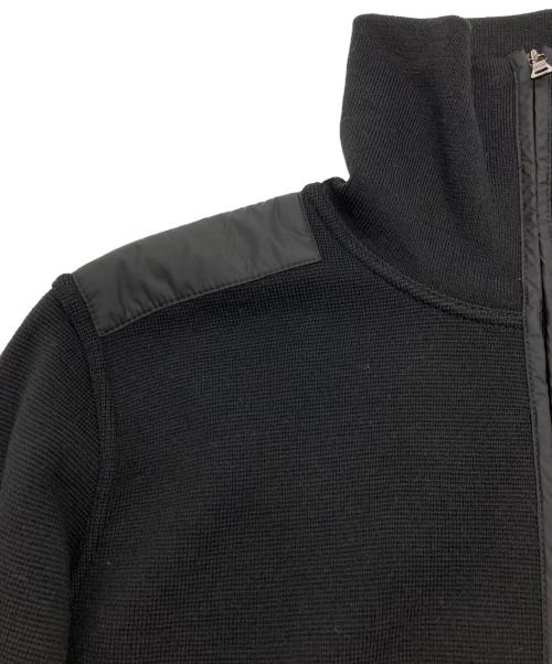 PRADA SPORTS（プラダスポーツ）PRADA SPORTS (プラダスポーツ) ナイロン切替ハーフジップニット ブラック サイズ:50の古着・服飾アイテム