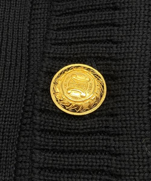 CELINE HOMME（セリーヌオム）CELINE HOMME (セリーヌオム) 金釦ウールVネックカーディガン ネイビー サイズ:Lの古着・服飾アイテム