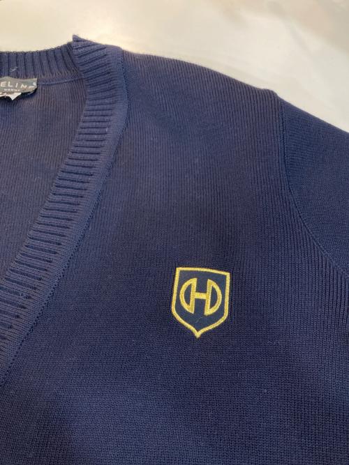 CELINE HOMME（セリーヌオム）CELINE HOMME (セリーヌオム) 金釦ウールVネックカーディガン ネイビー サイズ:Lの古着・服飾アイテム