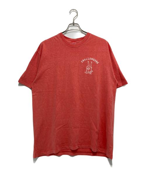 CHALLENGER（チャレンジャー）CHALLENGER (チャレンジャー) PIGMENT PEACE TEE ピンク サイズ:Lの古着・服飾アイテム