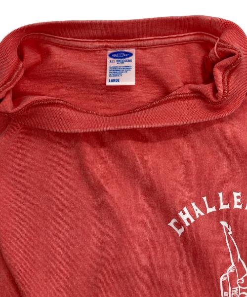 CHALLENGER（チャレンジャー）CHALLENGER (チャレンジャー) PIGMENT PEACE TEE ピンク サイズ:Lの古着・服飾アイテム