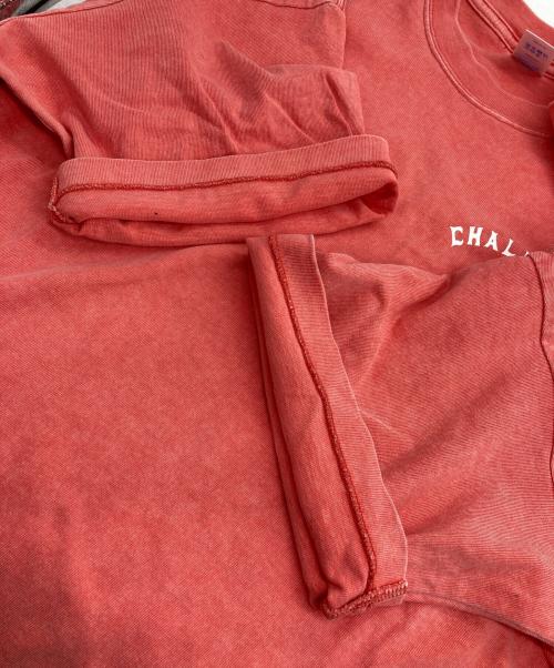 CHALLENGER（チャレンジャー）CHALLENGER (チャレンジャー) PIGMENT PEACE TEE ピンク サイズ:Lの古着・服飾アイテム
