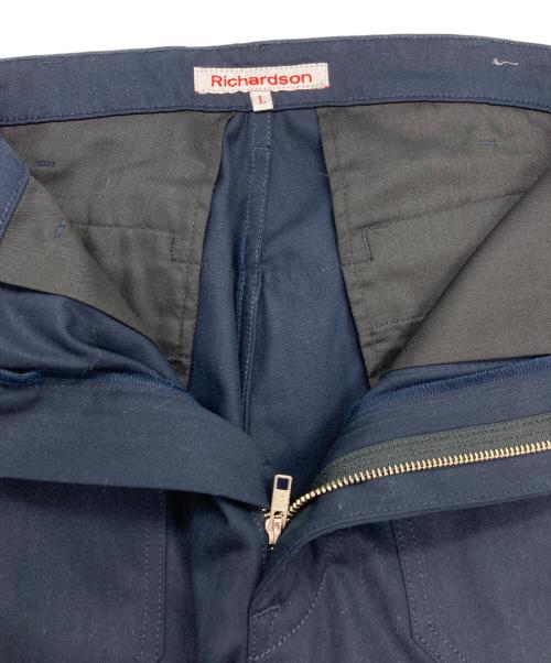 Richardson（リチャードソン）Richardson (リチャードソン) ナイロン切替ダブルニーワークパンツ ネイビー サイズ:Lの古着・服飾アイテム