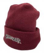 CHALLENGERチャレンジャー）の古着「CRUSH LOGO KNIT CAP」｜バーガンディー