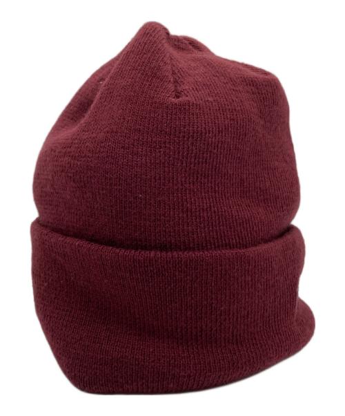 CHALLENGER（チャレンジャー）CHALLENGER (チャレンジャー) CRUSH LOGO KNIT CAP バーガンディーの古着・服飾アイテム