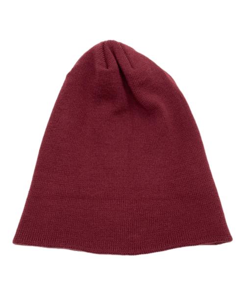 CHALLENGER（チャレンジャー）CHALLENGER (チャレンジャー) CRUSH LOGO KNIT CAP バーガンディーの古着・服飾アイテム