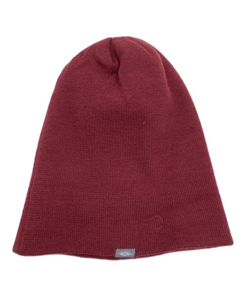 CHALLENGER（チャレンジャー）CHALLENGER (チャレンジャー) CRUSH LOGO KNIT CAP バーガンディーの古着・服飾アイテム