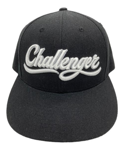 CHALLENGER（チャレンジャー）CHALLENGER (チャレンジャー) ロゴ刺繍 ベースボールキャップ ブラック サイズ:MEDIUMの古着・服飾アイテム