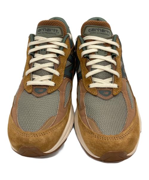 NEW BALANCE（ニューバランス）NEW BALANCE (ニューバランス) CarHartt (カーハート) M990CH6 ローカットスニーカー ブラウン×イエロー サイズ:US09の古着・服飾アイテム
