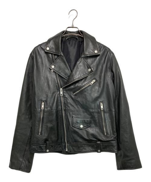 ZARA（ザラ）ZARA (ザラ) シープレザーライダースジャケット ブラック サイズ:Lの古着・服飾アイテム