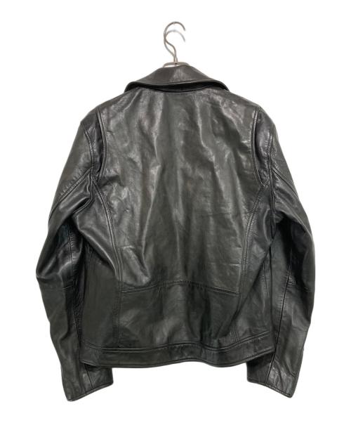ZARA（ザラ）ZARA (ザラ) シープレザーライダースジャケット ブラック サイズ:Lの古着・服飾アイテム