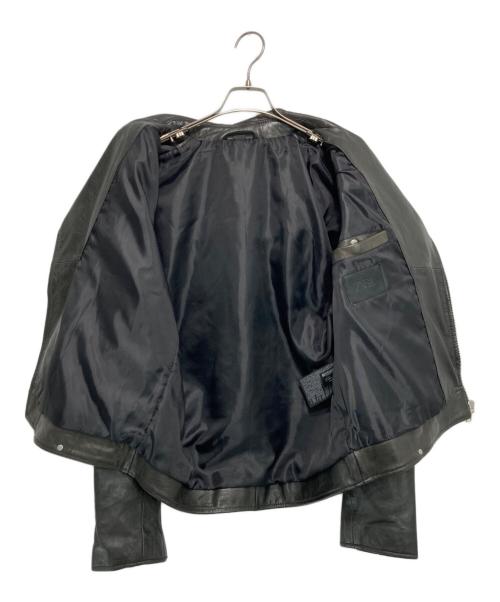 ZARA（ザラ）ZARA (ザラ) シープレザーライダースジャケット ブラック サイズ:Lの古着・服飾アイテム
