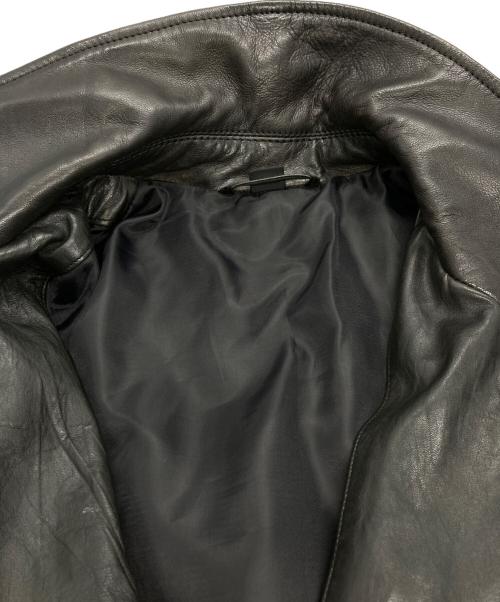 ZARA（ザラ）ZARA (ザラ) シープレザーライダースジャケット ブラック サイズ:Lの古着・服飾アイテム