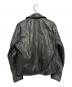 ZARA (ザラ) シープレザーライダースジャケット ブラック サイズ:L：9000円