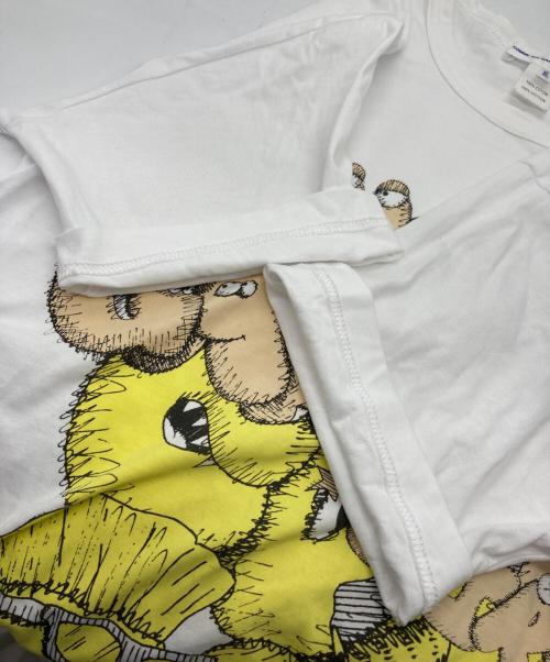 COMME des GARCONS SHIRT（コムデギャルソンシャツ）COMME des GARCONS SHIRT (コムデギャルソンシャツ) KAWS (カウズ) プリントTシャツ ホワイト サイズ:SIZE XLの古着・服飾アイテム