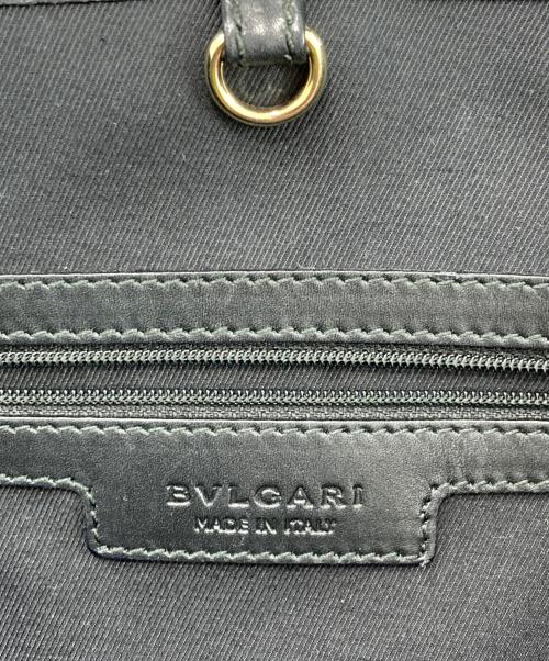 BVLGARI（ブルガリ）BVLGARI (ブルガリ) COLLEZIONE/コレツィオーネ トートバッグ ブラウン×ブラックの古着・服飾アイテム