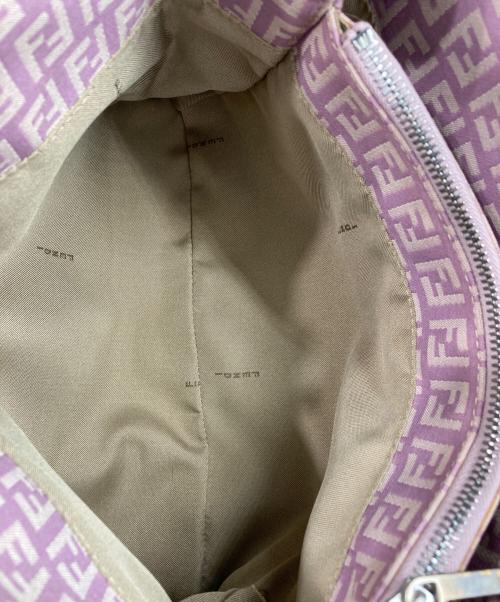 FENDI（フェンディ）FENDI (フェンディ) ズッキーノ柄 トートバッグ パープル×ベージュの古着・服飾アイテム