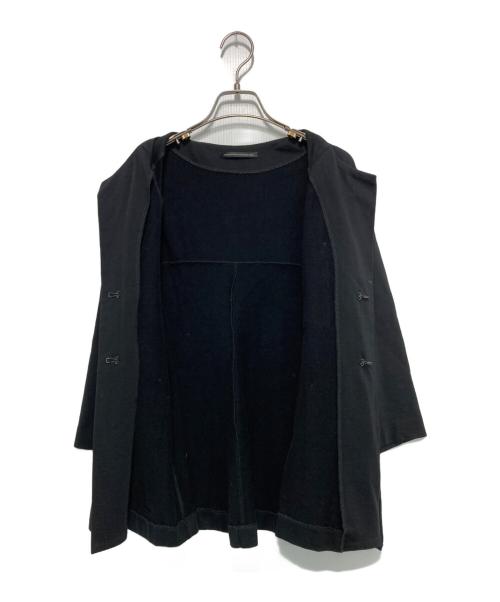 Y's（ワイズ）Y's (ワイズ) コットンノーカラージャケット ブラック サイズ:2の古着・服飾アイテム