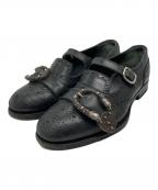 GUCCIグッチ）の古着「QUEERCORE BROGUE MONK SHOE」｜ブラック