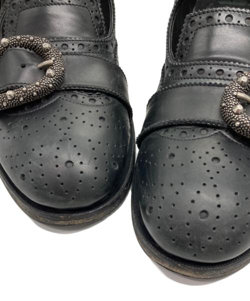 GUCCI（グッチ）GUCCI (グッチ) QUEERCORE BROGUE MONK SHOE ブラック サイズ:6 1/2の古着・服飾アイテム
