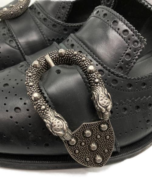 GUCCI（グッチ）GUCCI (グッチ) QUEERCORE BROGUE MONK SHOE ブラック サイズ:6 1/2の古着・服飾アイテム
