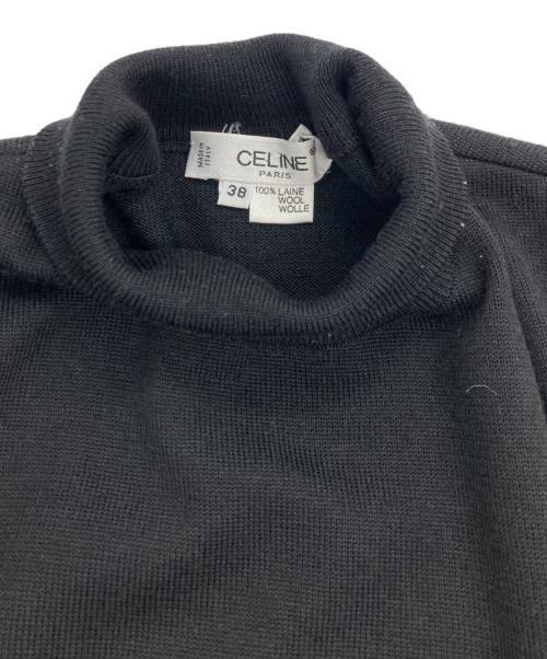 CELINE（セリーヌ）CELINE (セリーヌ) モックネックウールニット ブラック サイズ:38の古着・服飾アイテム