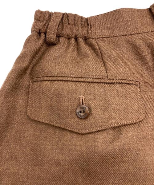 Burberry's（バーバリーズ）Burberry's (バーバリーズ) ホース刺繍 ウールタックハーフパンツ ブラウン サイズ:M 未使用品の古着・服飾アイテム