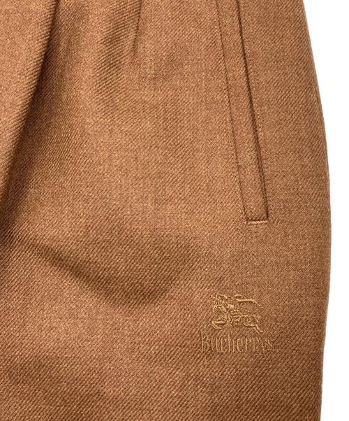 Burberry's（バーバリーズ）Burberry's (バーバリーズ) ホース刺繍 ウールタックハーフパンツ ブラウン サイズ:M 未使用品の古着・服飾アイテム