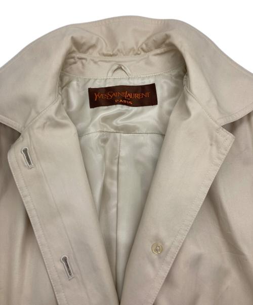 Yves Saint Laurent（イヴサンローラン）Yves Saint Laurent (イヴサンローラン) ステンカラートレンチコート ベージュ サイズ:表記無しの古着・服飾アイテム