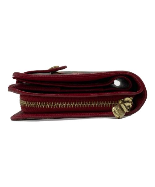 LOUIS VUITTON（ルイ ヴィトン）LOUIS VUITTON (ルイ ヴィトン) モノグラム・チェリー コンパクト・ジップ ブラウン×レッドの古着・服飾アイテム