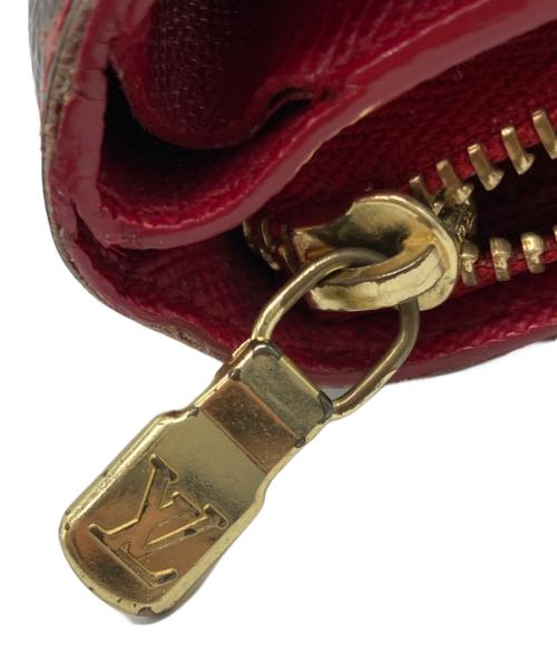 LOUIS VUITTON（ルイ ヴィトン）LOUIS VUITTON (ルイ ヴィトン) モノグラム・チェリー コンパクト・ジップ ブラウン×レッドの古着・服飾アイテム