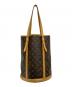 LOUIS VUITTON（ルイ ヴィトン）の古着「モノグラム バケットGM トートバッグ」｜ブラウン