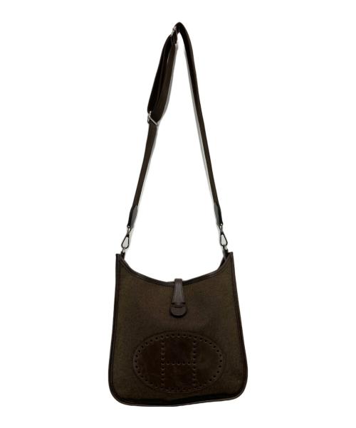 HERMES（エルメス）HERMES (エルメス) エブリン2 PM ショルダーバッグ オリーブ×ブラウンの古着・服飾アイテム