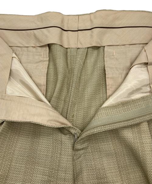 Christian Dior MONSIEUR（クリスチャンディオールムッシュ）Christian Dior MONSIEUR (クリスチャンディオールムッシュ) ウールツータックパンツ ベージュ サイズ:88の古着・服飾アイテム