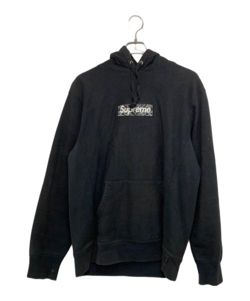 SUPREME（シュプリーム）Supreme (シュプリーム) Bandana Box Logo Hooded Sweatshirt ブラック サイズ:Largeの古着・服飾アイテム