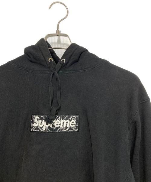 SUPREME（シュプリーム）Supreme (シュプリーム) Bandana Box Logo Hooded Sweatshirt ブラック サイズ:Largeの古着・服飾アイテム