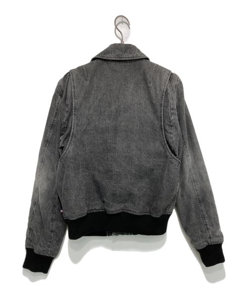 POLO JEANS COMPANY（ポロジーンズカンパニー）POLO JEANS Company (ポロジーンズカンパニー) デニムフライトジャケット グレー サイズ:Sの古着・服飾アイテム
