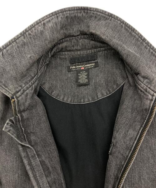POLO JEANS COMPANY（ポロジーンズカンパニー）POLO JEANS Company (ポロジーンズカンパニー) デニムフライトジャケット グレー サイズ:Sの古着・服飾アイテム