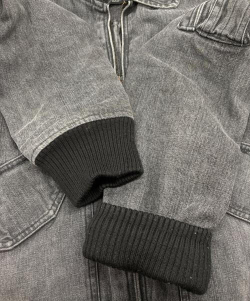 POLO JEANS COMPANY（ポロジーンズカンパニー）POLO JEANS Company (ポロジーンズカンパニー) デニムフライトジャケット グレー サイズ:Sの古着・服飾アイテム