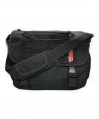 MILK FED.ミルクフェド）の古着「DAILY MESSENGER BAG」｜ブラック×レッド