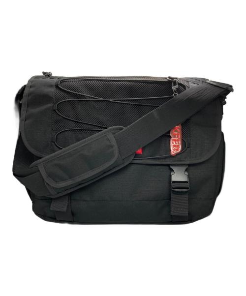 MILK FED.（ミルクフェド）MILK FED. (ミルクフェド) DAILY MESSENGER BAG ブラック×レッドの古着・服飾アイテム