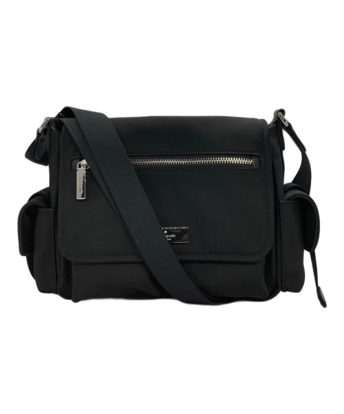 Kate Spade（ケイトスペード）Kate Spade (ケイトスペード) カーター ナイロン メッセンジャー カーゴ クロスボディ ブラックの古着・服飾アイテム
