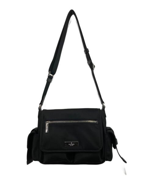 Kate Spade（ケイトスペード）Kate Spade (ケイトスペード) カーター ナイロン メッセンジャー カーゴ クロスボディ ブラックの古着・服飾アイテム