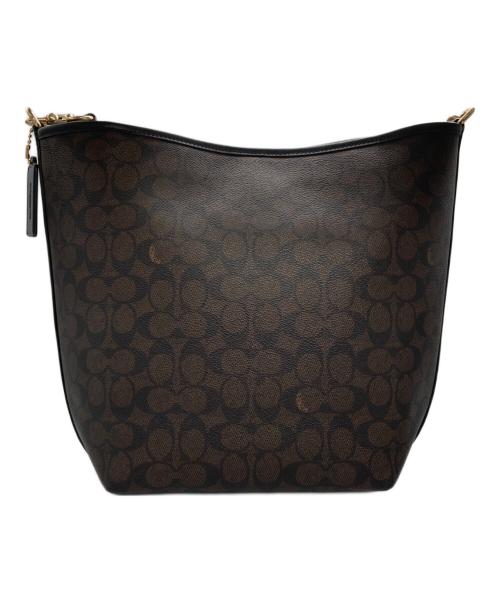 COACH（コーチ）COACH (コーチ) シティ ラージ バケット バッグ・シグネチャー キャンバス ブラウン×ブラックの古着・服飾アイテム
