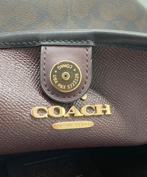 COACH（コーチ）COACH (コーチ) シティ ラージ バケット バッグ・シグネチャー キャンバス ブラウン×ブラックの古着・服飾アイテム