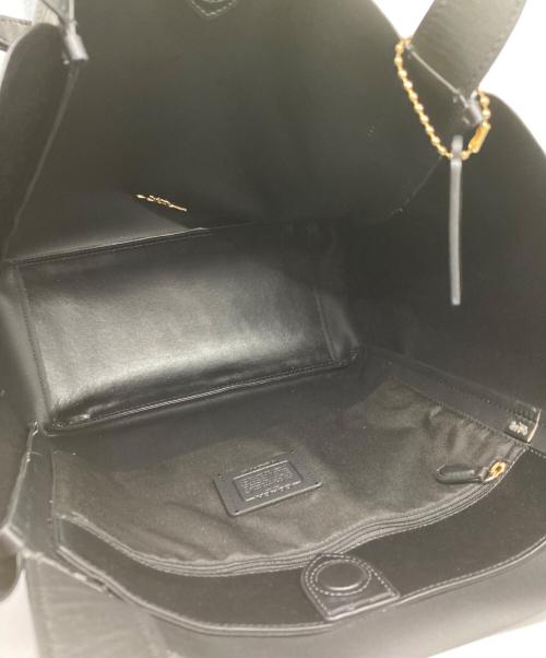 COACH（コーチ）COACH (コーチ) ハドリー トート バッグ・シグネチャー キャンバス ブラウン×ブラックの古着・服飾アイテム