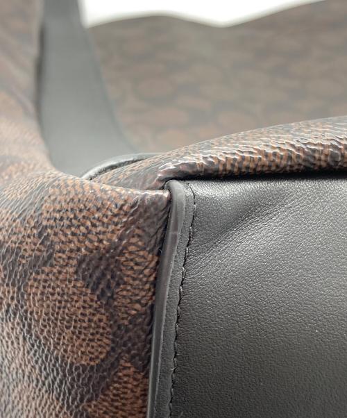 COACH（コーチ）COACH (コーチ) ハドリー トート バッグ・シグネチャー キャンバス ブラウン×ブラックの古着・服飾アイテム