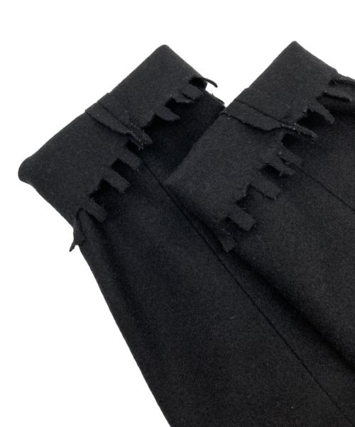 VALENTINO（ヴァレンティノ）VALENTINO (ヴァレンティノ) デザインフリンジロングコート ブラック サイズ:40/6の古着・服飾アイテム